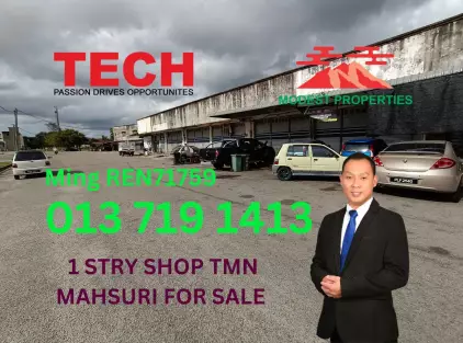 1 Storey Terrace Shop Tmn Mahsuri Padang Serai For Sales