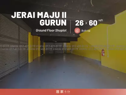 Corner Lot Ground Floor Shoplot Taman Jerai Maju II Gurun FOR RENT
