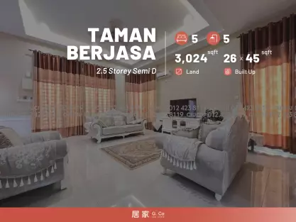 2.5 Storey Semi D Taman Berjasa Alor Setar FOR SALE Two And Half Semi D Near Simpang Kuala Alor Setar FOR SALE